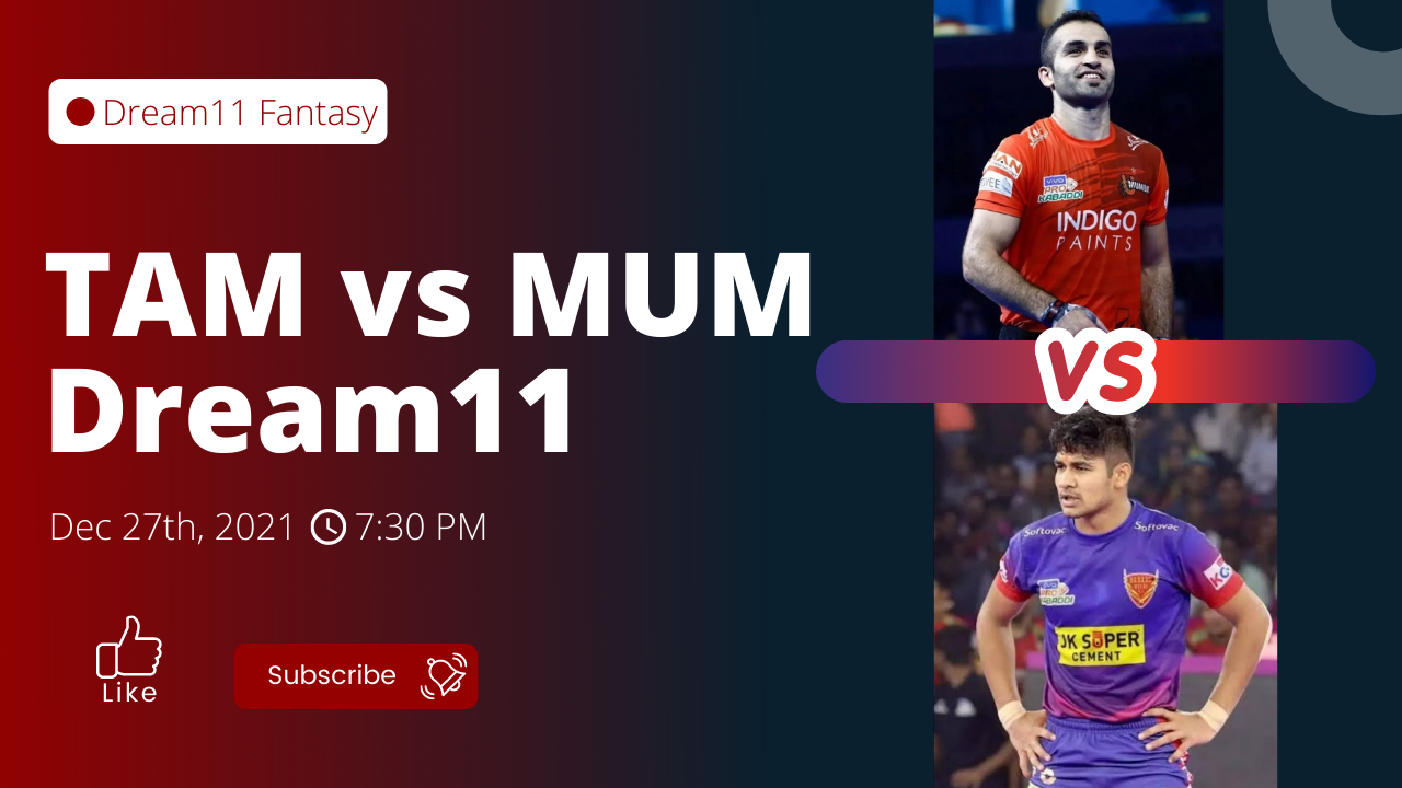 TAM vs MUM Dream11 Team
